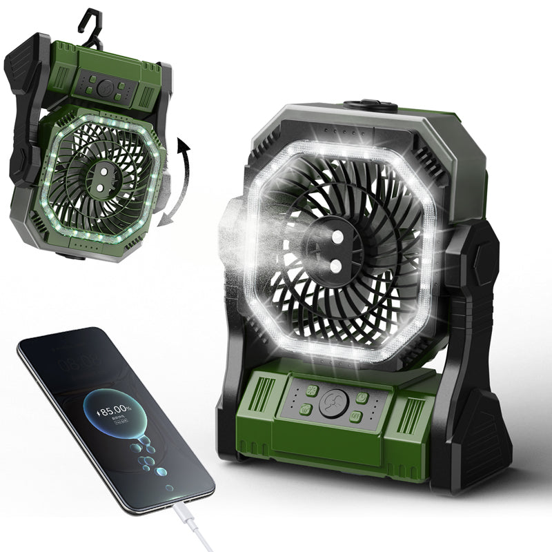 Wiederaufladbarer Outdoor Camping Ventilator Licht | Karnz