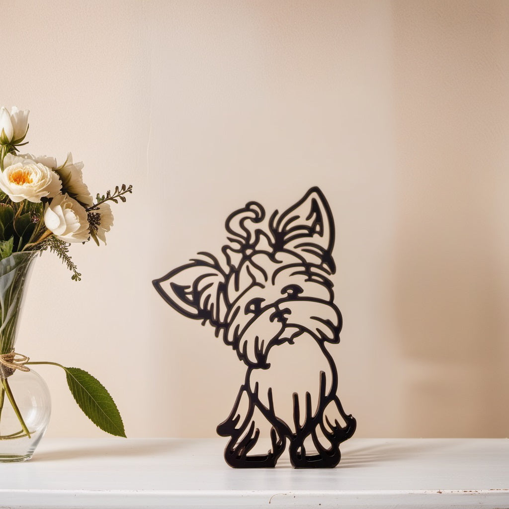 Karnz | Artipaws Abstrakte Hundeskulptur | Modernes Design | Hochwertige Kunstfigur | Für Regal & Tisch