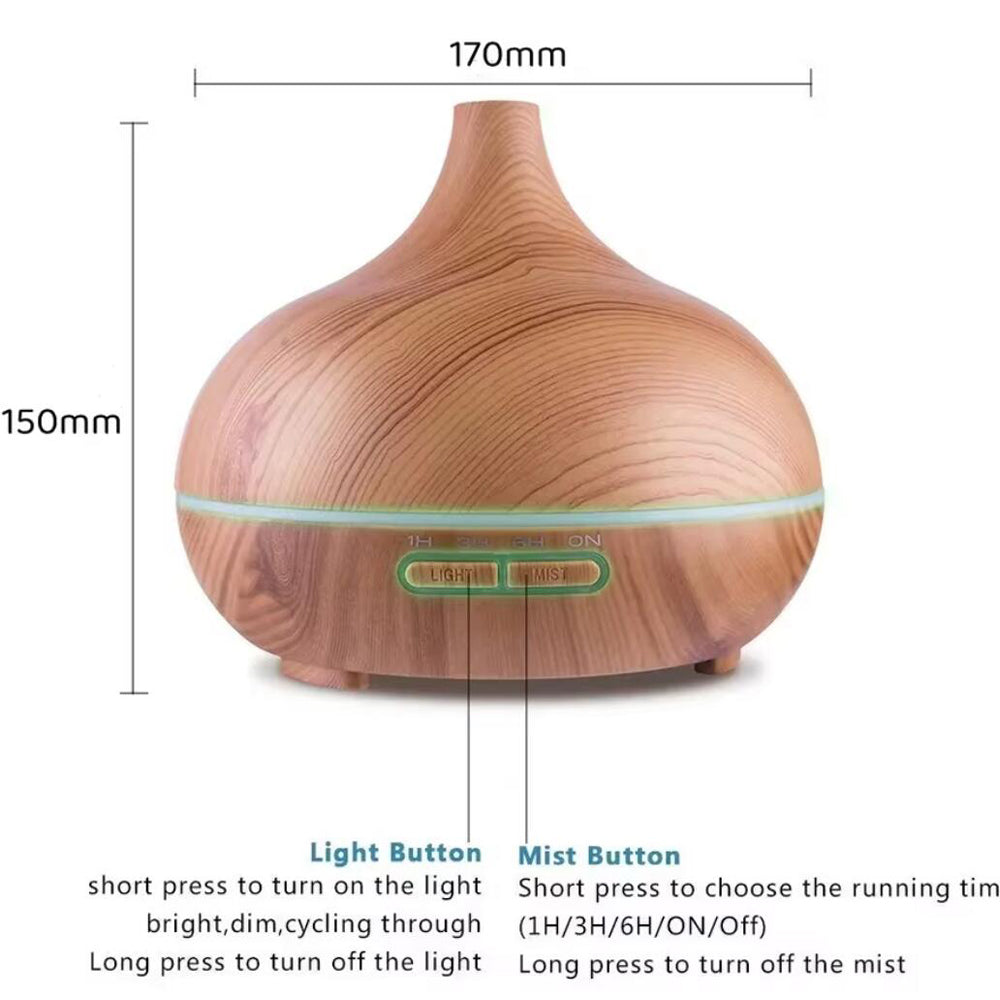 Aroma-Diffuser – 500 ml mit Holzoptik | Karnz