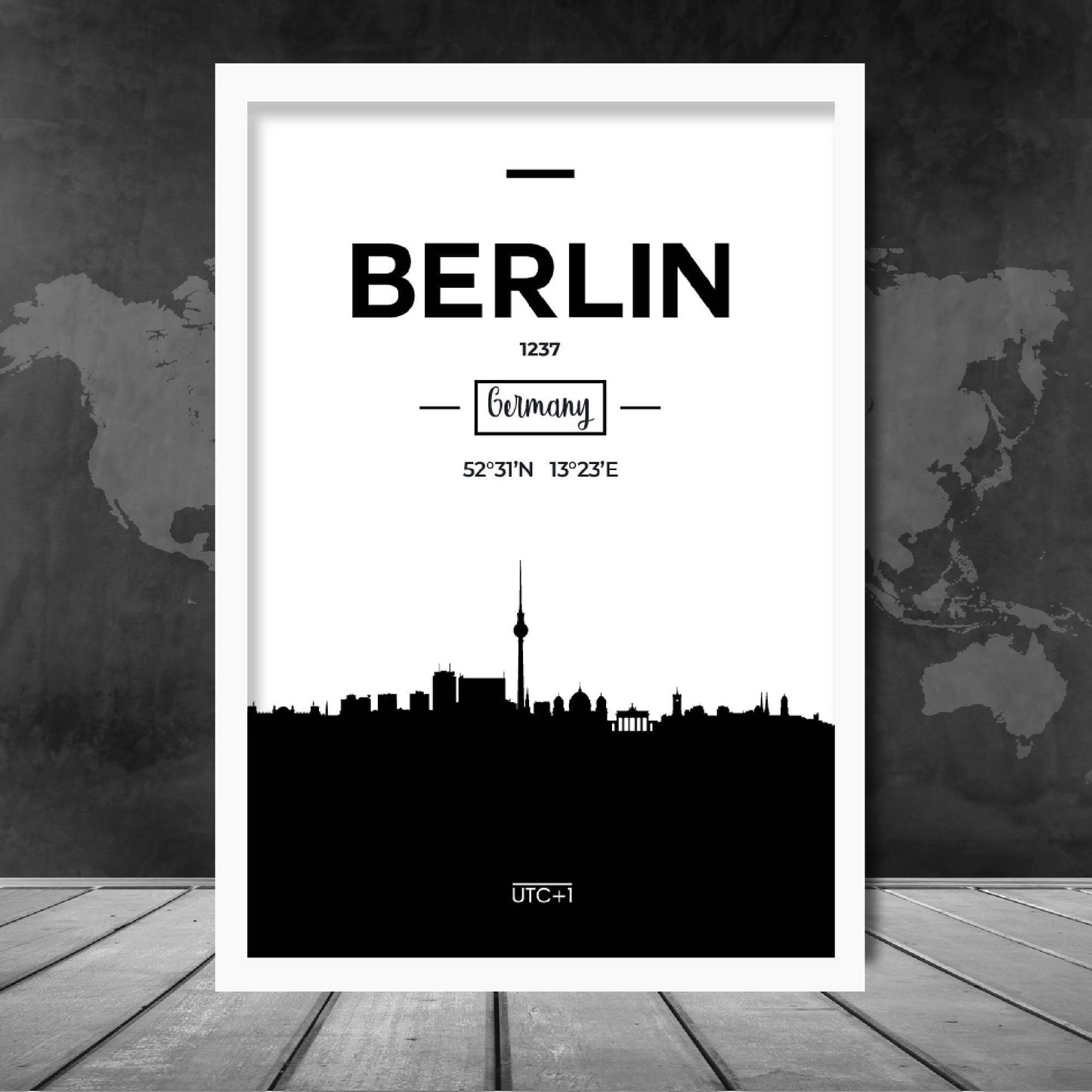 Berliner Skyline-Stadtbild-Druck