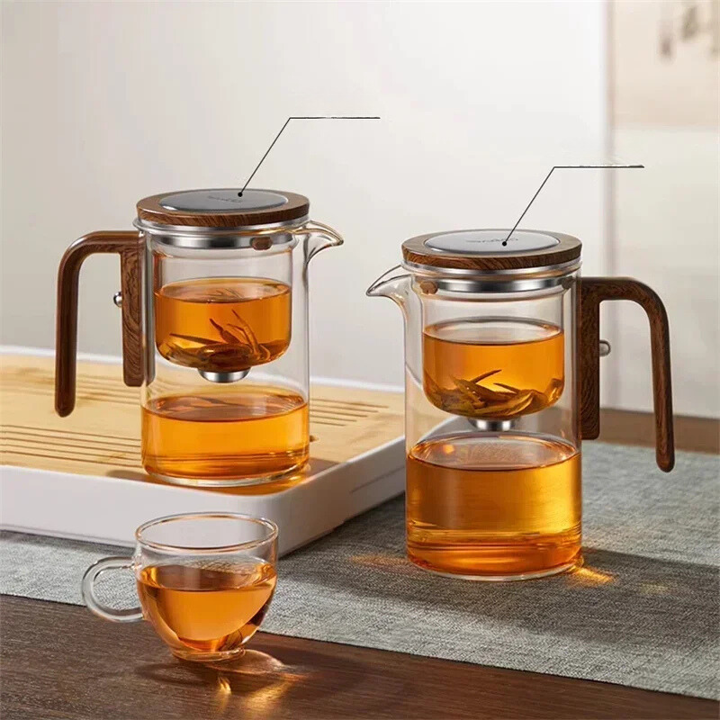 TheePuur Glassfera – Glas Teekanne mit losem Filter für heißen und kalten Tee | Karnz