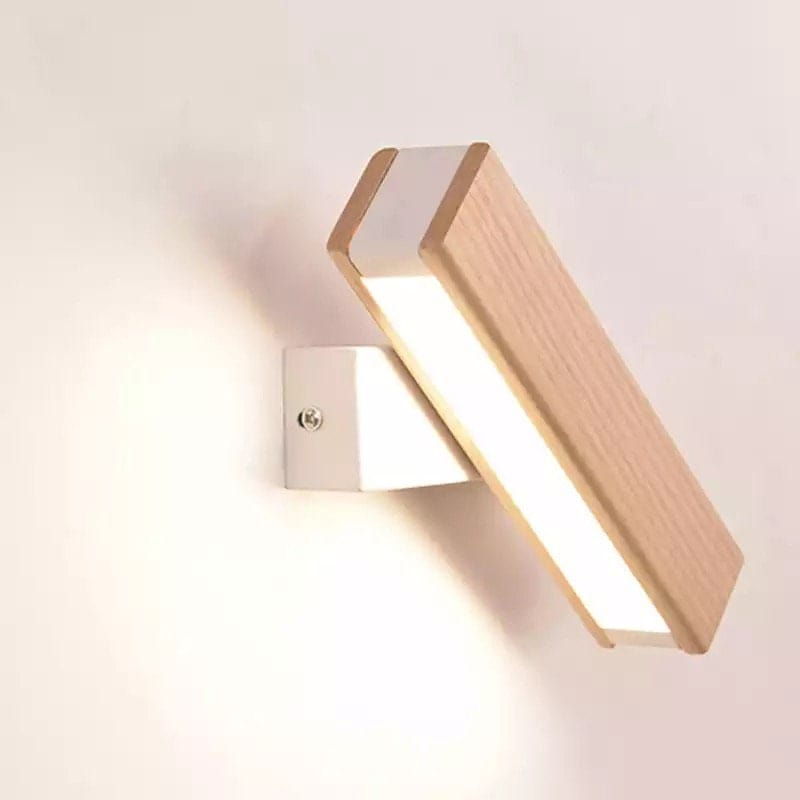 Nordic Schwenk-LED-Wandleuchte | Minimalistisches Holzdesign | Karnz