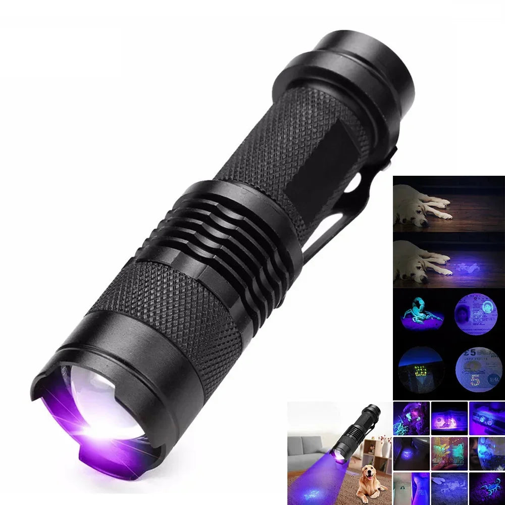 LED-UV-Taschenlampe – Ultraviolette Inspektionslampe zur Erkennung von Haustierurin und -flecken