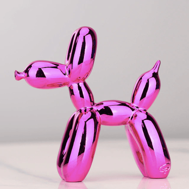 Karnz | Elektroplated Ballonhund Skulptur