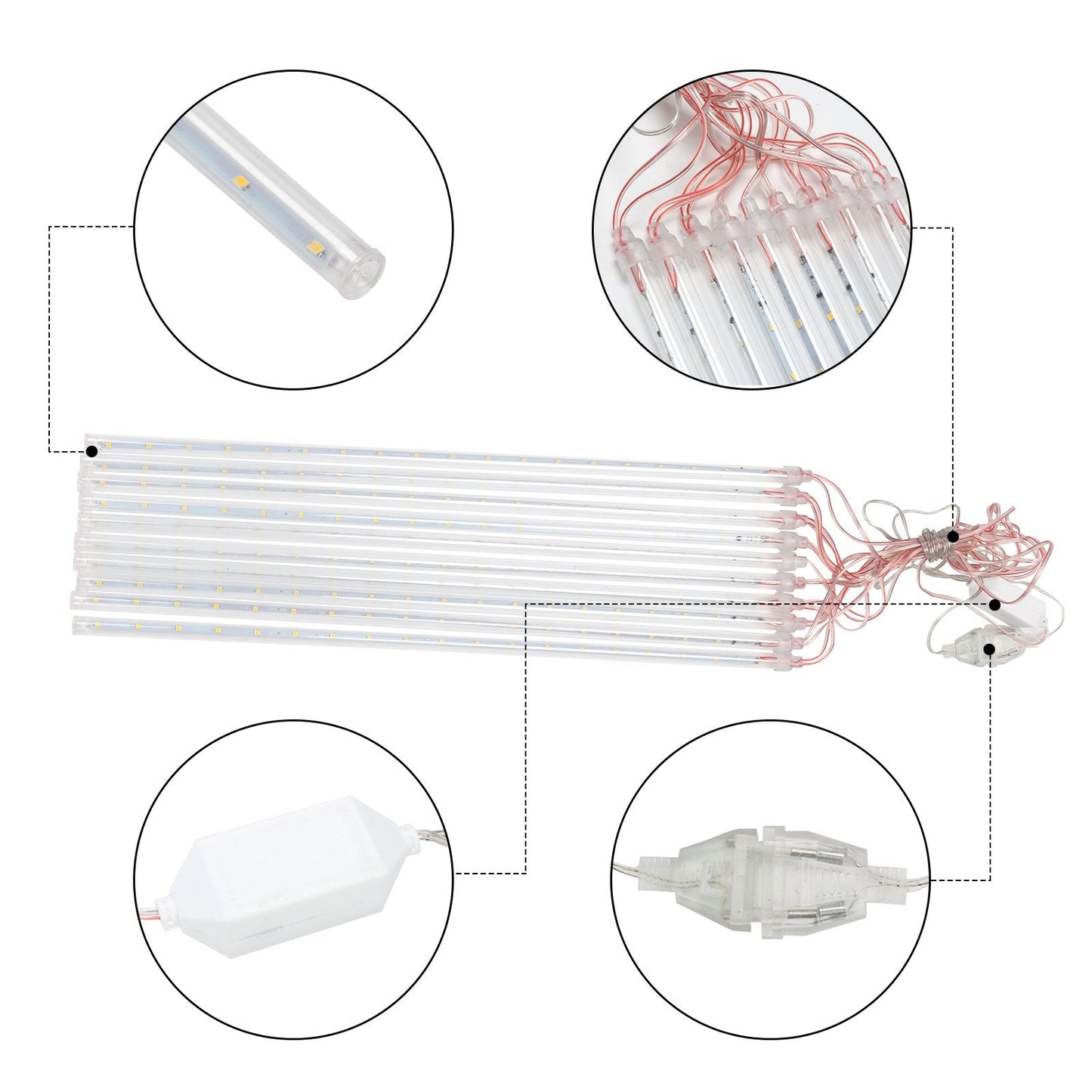 LED Meteorschauer Lichterkette 360 LEDs IP44 | Karnz