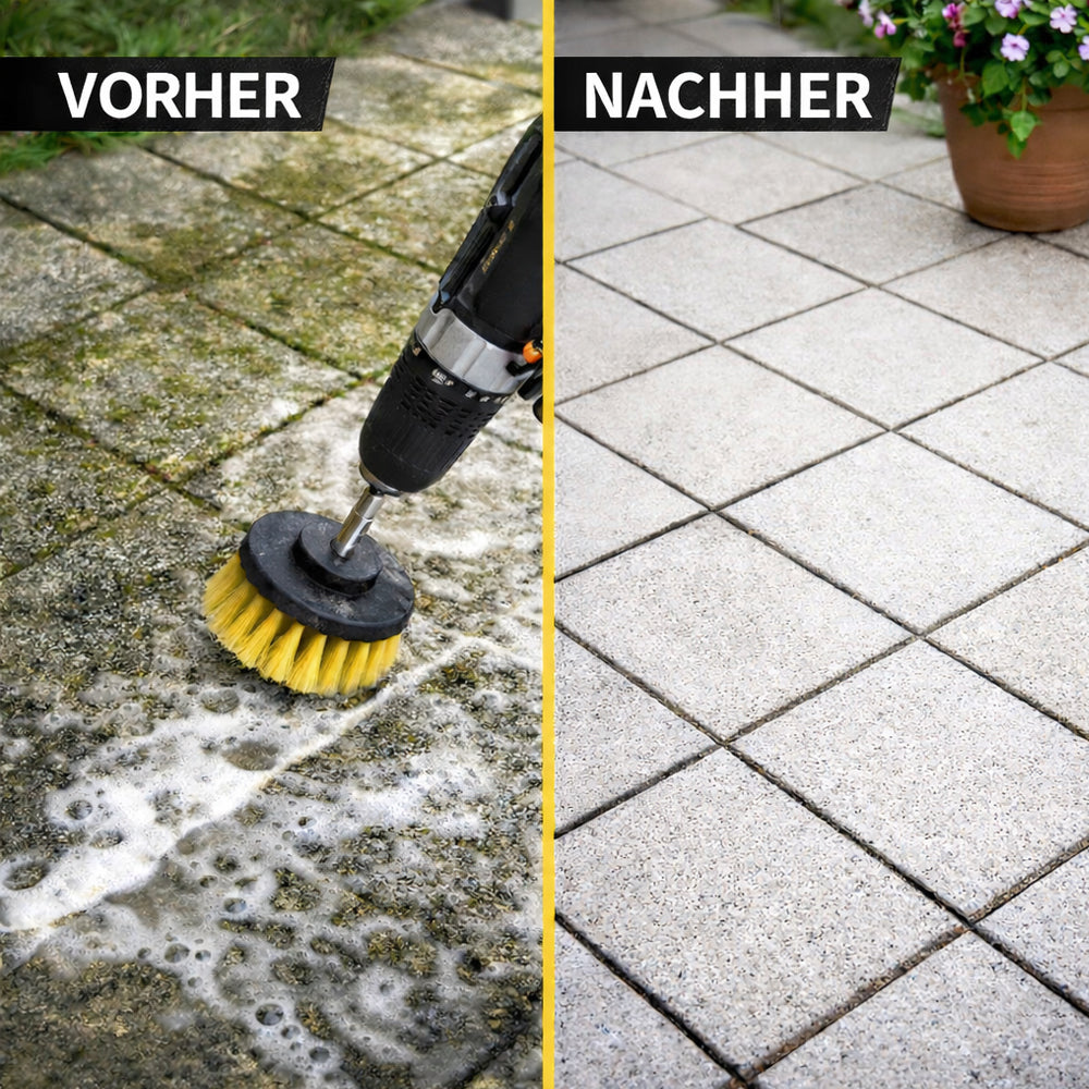 4-in-1 Bürstenset für Bohrmaschine – effektive Reinigung ohne Kraftaufwand | Karnz