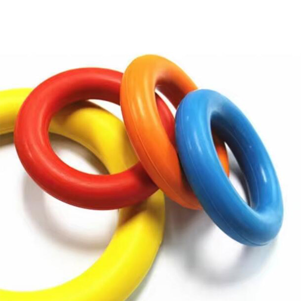 Hunde Anti-Beiß Trainingsring ø9 cm aus Gummi - ass. Farben | Karnz