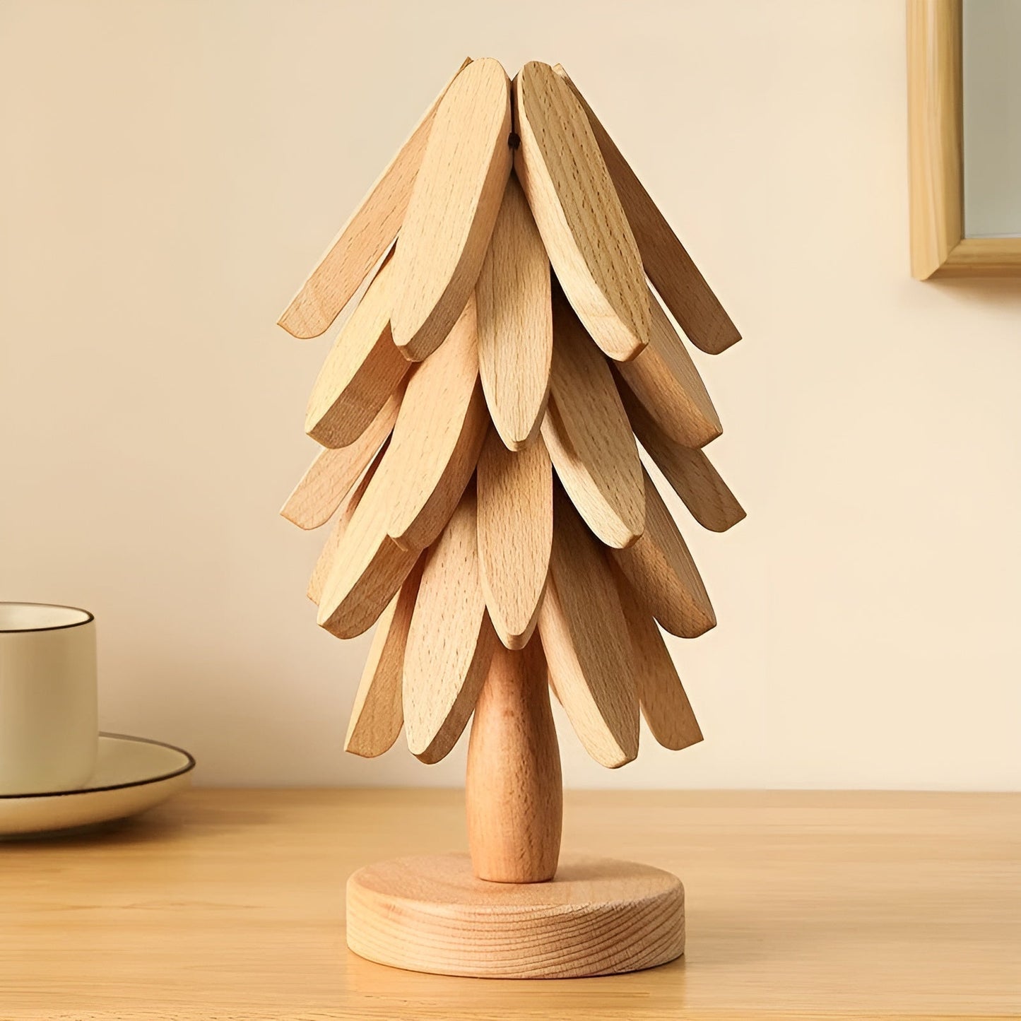 Faltbarer Weihnachtsbaum-Untersetzer – Dekorativ & Praktisch | Ideal für Getränke & Feiertage