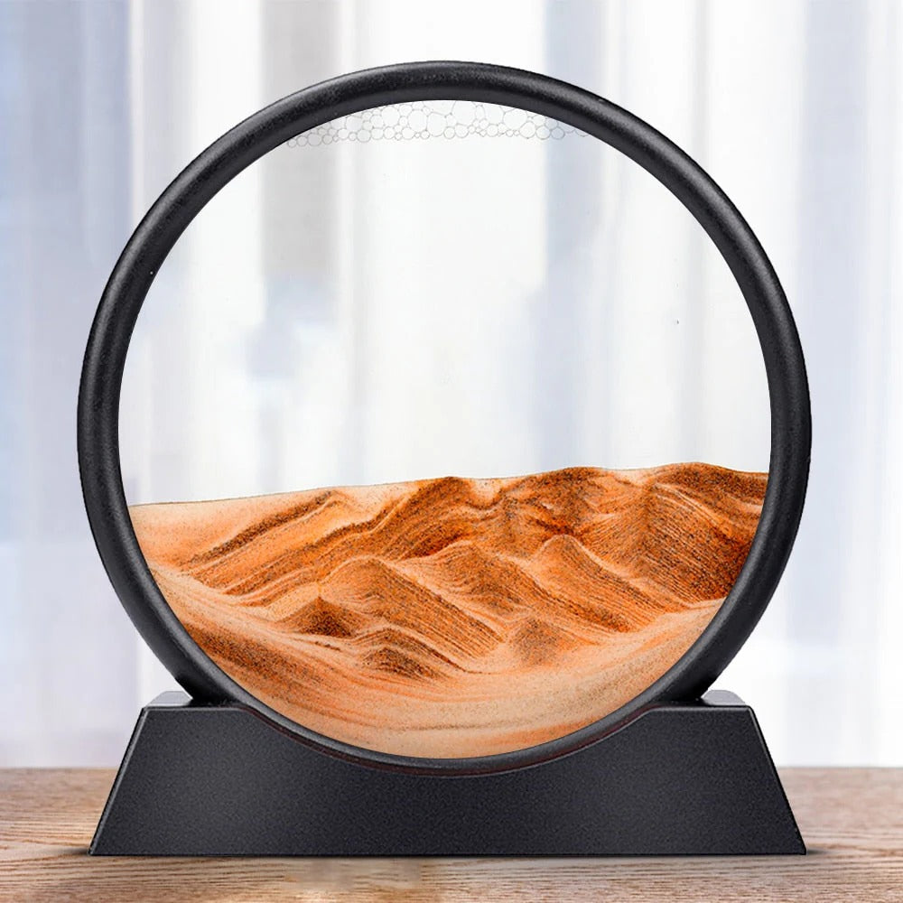 Bewegte Sandkunstskulptur