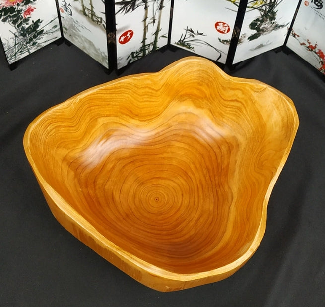 Dekorative Schale aus Teakwurzelholz, 30 cm
