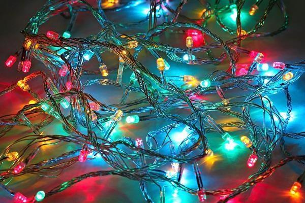 LED-Lichterkette Solarzellenbetrieben mit 100 LED (mehrere Farben) - 9 Meter | Karnz