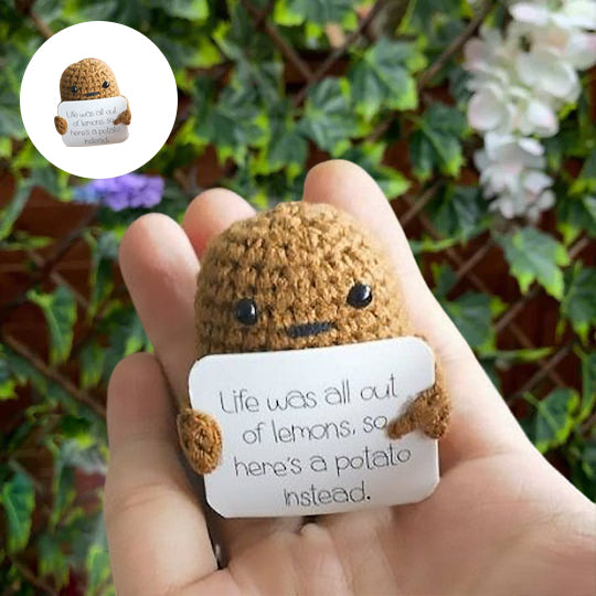 Lustiges Geschenk Gestrickte Positive Kartoffelschale
