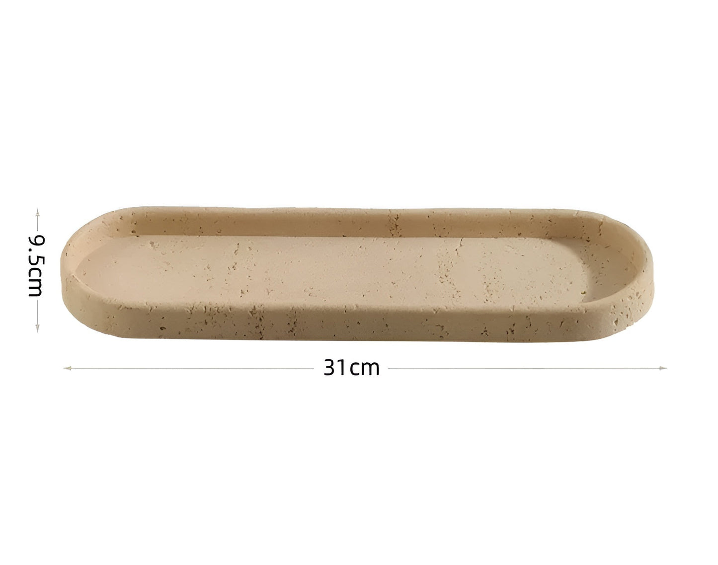 Naturstein Zahnbürstenhalter – mit Seifenspender und Regal | Elegante Badezimmeraccessoires aus Travertin | Karnz