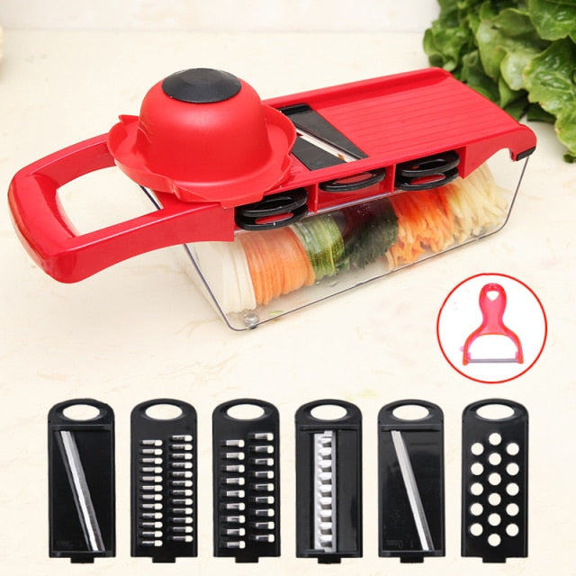 Mandoline Schneider Slicer Professioneller Reibe Mit Verstellbaren Klingen | Karnz