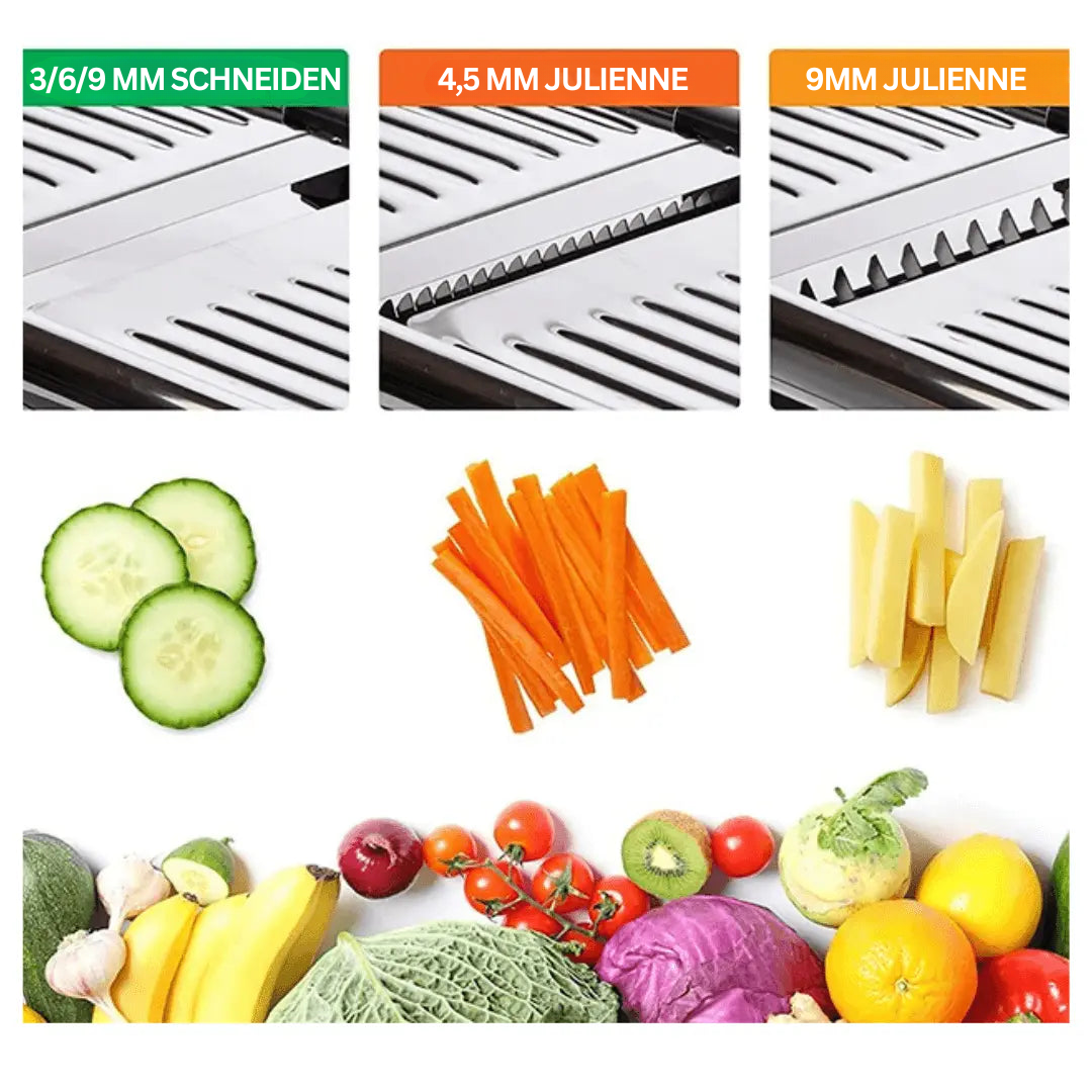 ProLine Sharp Cutter – Verstellbarer Mandolinenschneider für Gemüse und Früchte | Karnz