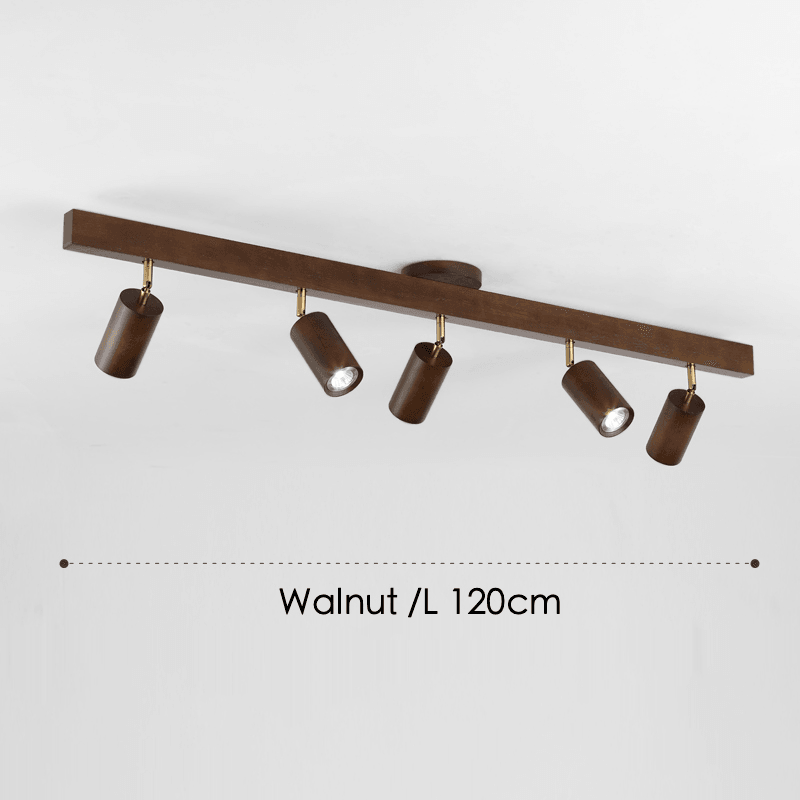 Holz Deckenlampe verstellbar mit warmem Licht und minimalistischem Design | Karnz