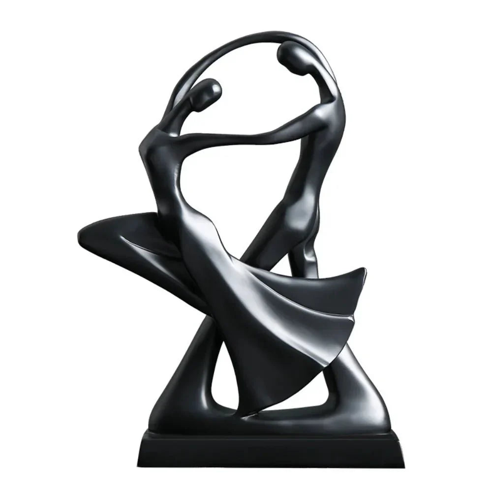 Modern Abstract Dancers Ornament - Resin Home Decor Accent | Karnz
