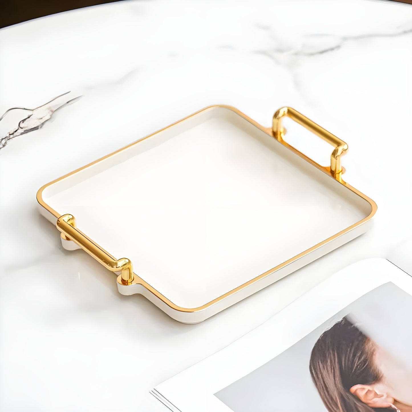 Elegante Luxus Aufbewahrungsschale zur Organisation von Wohnessentials | Karnz