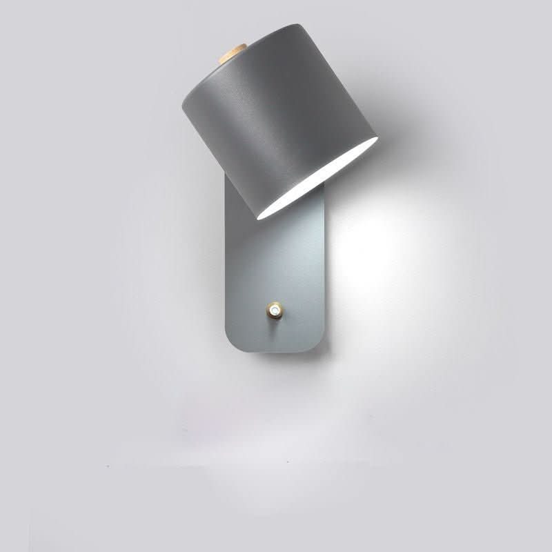 Moderne skandinavische LED-Wandleuchte mit Schalter