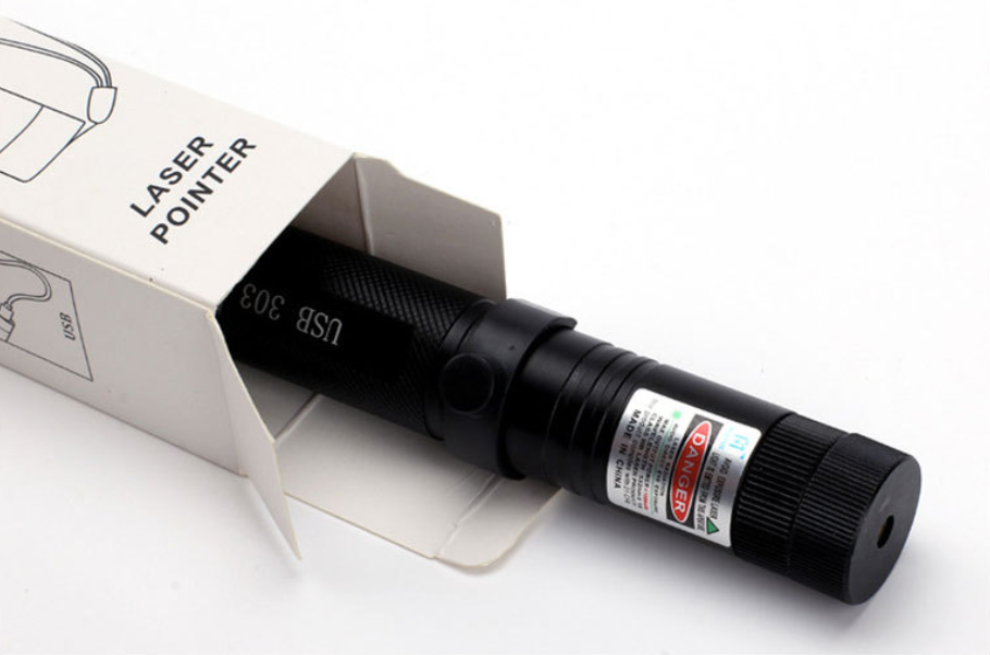 Wiederaufladbare Hochleistungs-Laserpointer-Taschenlampe
