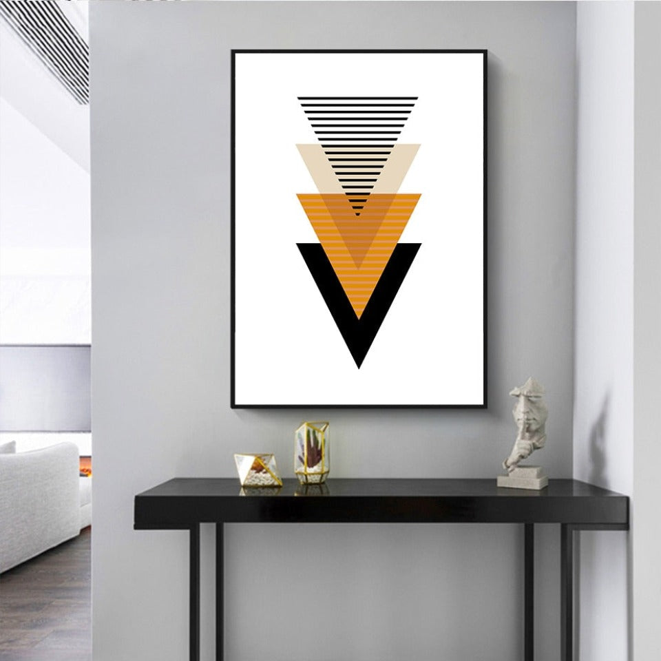 Skandinavische abstrakte geometrische Poster - Leinwandbilder