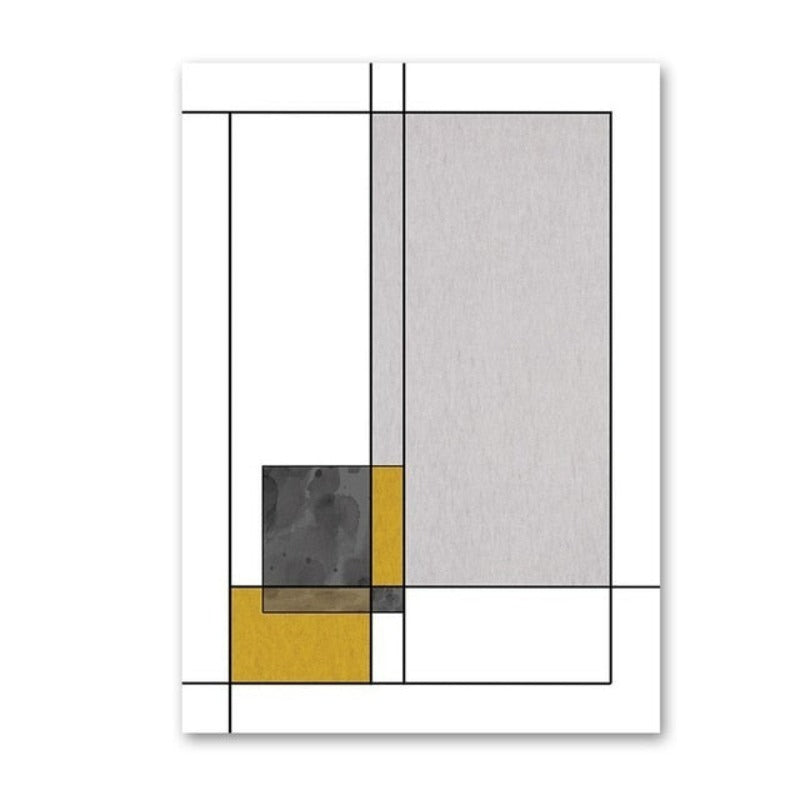 Farbige Blöcke - Leinwand Wandkunst Gemälde