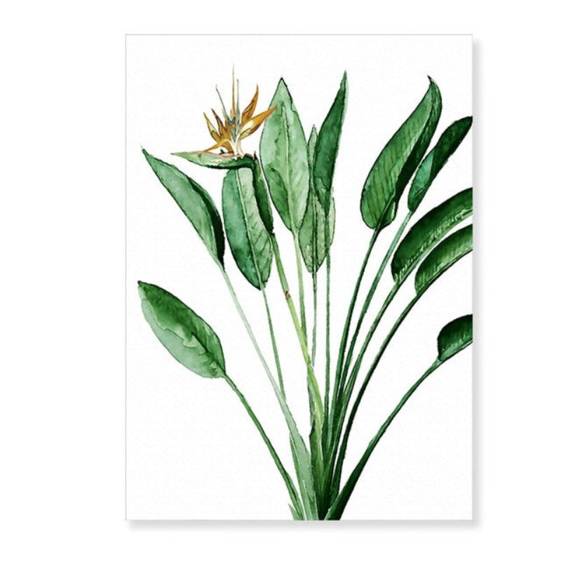 Modernes skandinavisches Alocasia-Blätter-Leinwandbild
