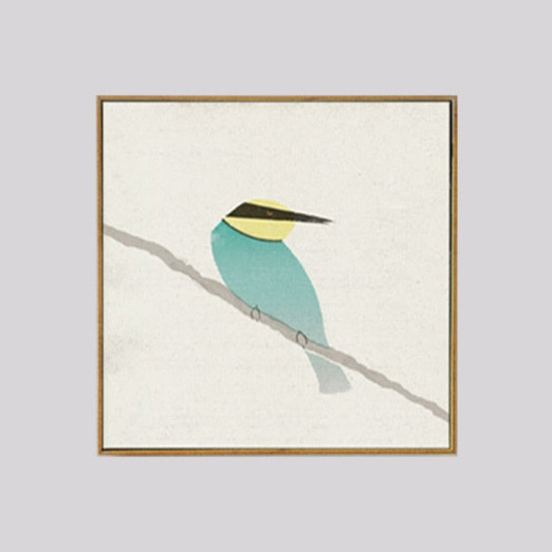Vögel Robin Bienenfresser - Leinwand Wandkunst Malerei