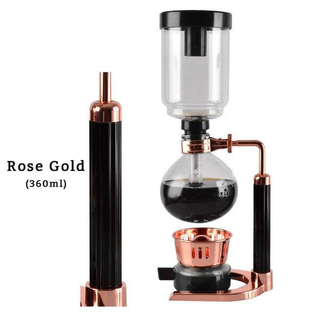 Eleganter Glas Siphon Kaffeezubereiter