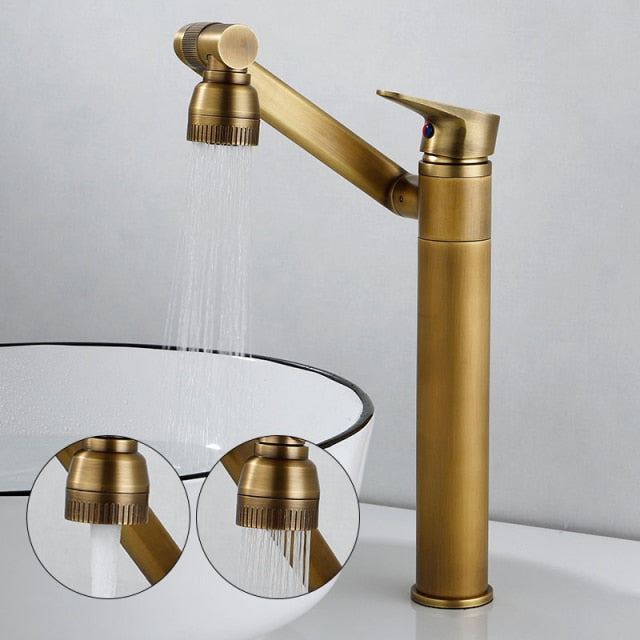 Elegante Luxus Rotierender Becken Wasserhahn