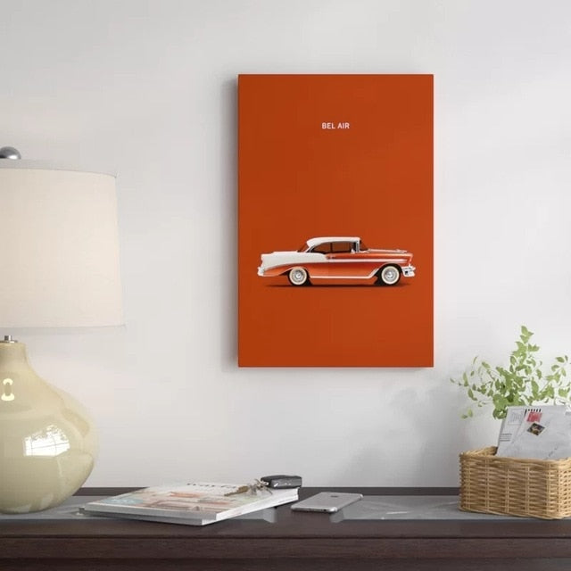 Bel Air Chevrolet - Leinwand Wandkunst Gemälde