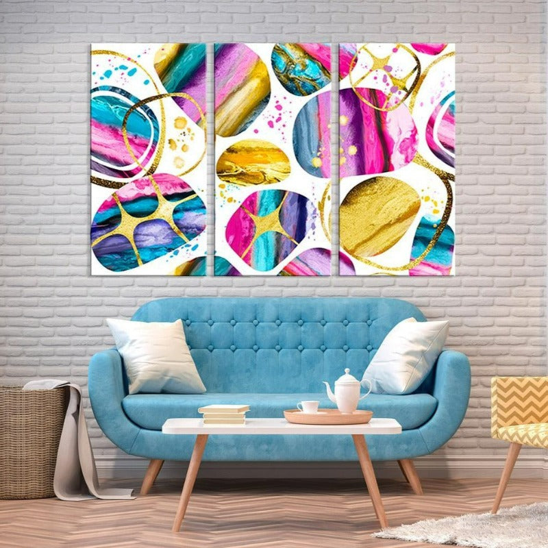 Kreativitätssteine – Leinwand-Wandbild