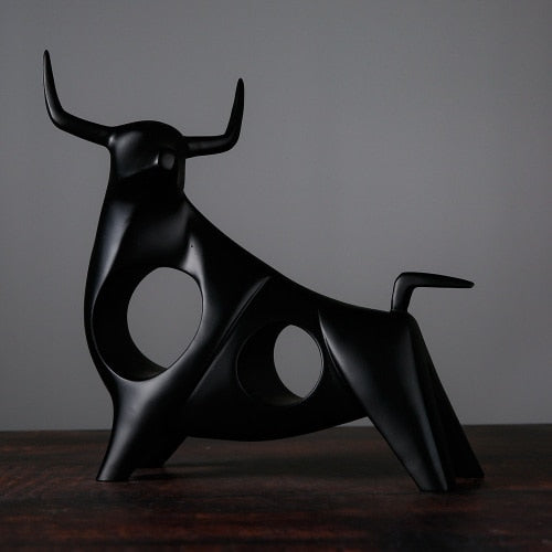 Nordic Style Bull Skulptur Wohndekor | Karnz