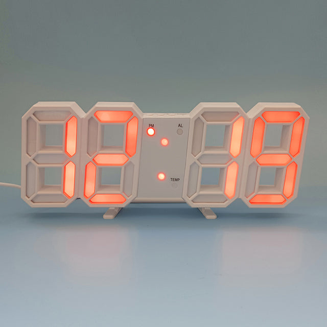3D LED Moderne Digitale Alarm Wand Uhr | Karnz