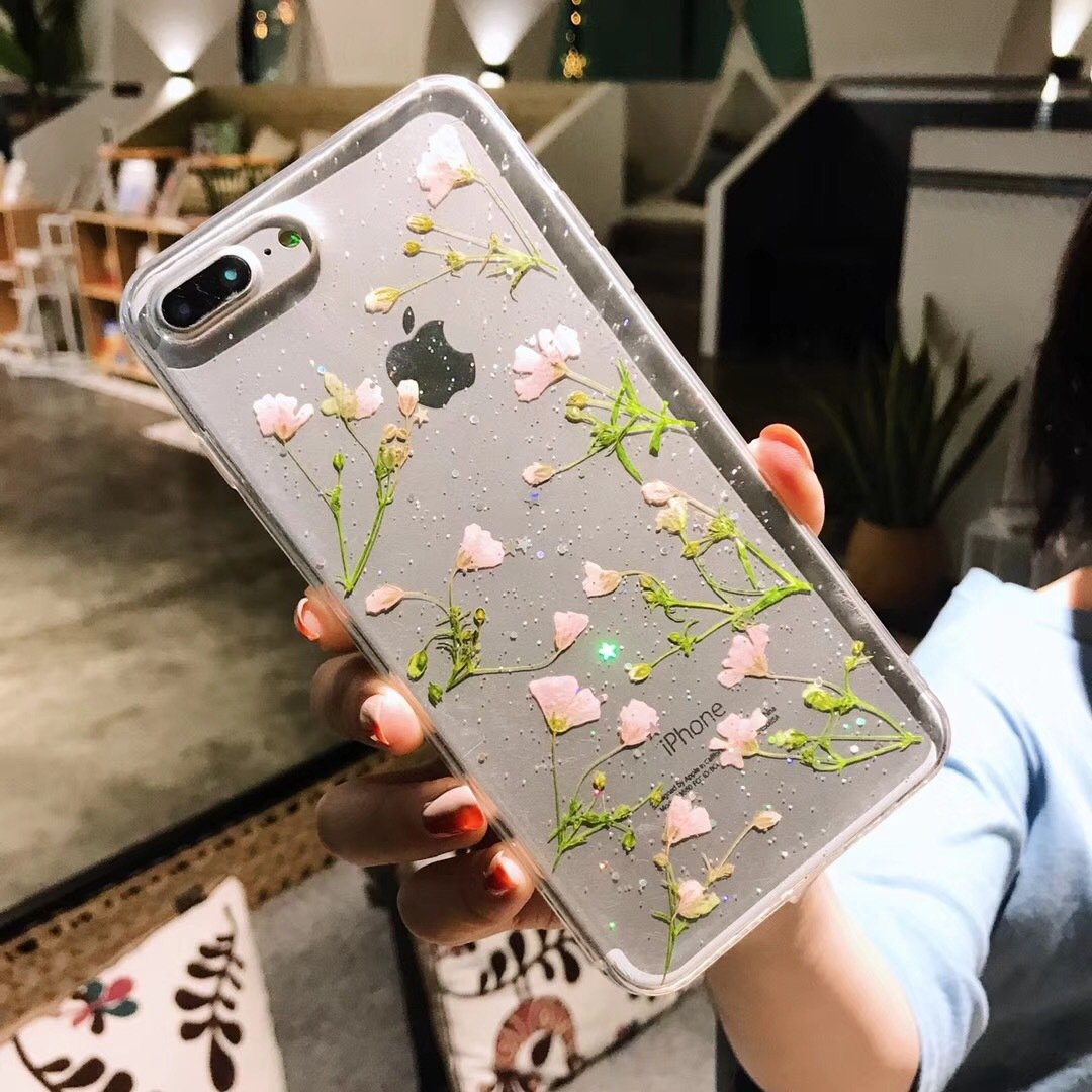 DaisyOats - Echte getrocknete Blumen iPhone-Hülle | Karnz