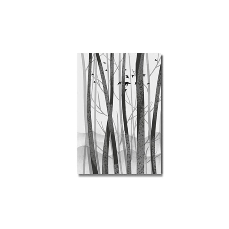 Abstract Woodland Nordic Wandkunst Drucke - Leinwand Wandkunst Malerei