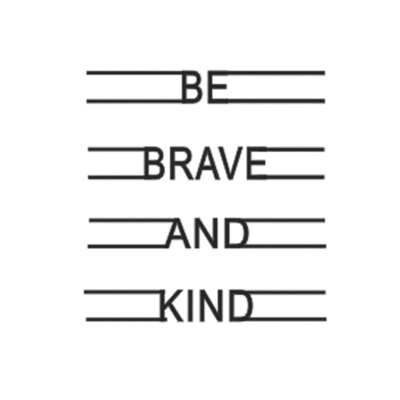 Ananas Be Brave & Kind Klassische Zitate - Leinwand Wandkunst Gemälde