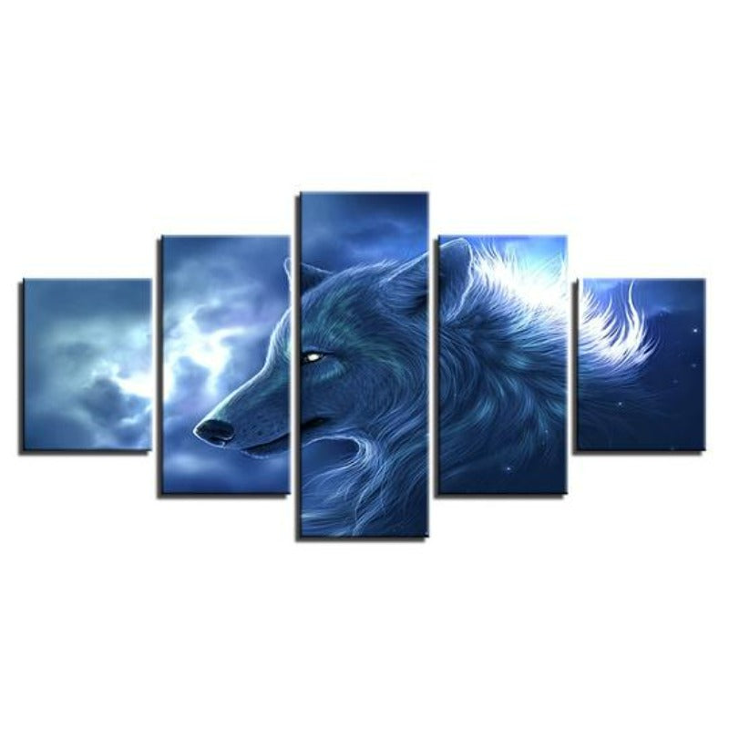Nachtwolf – Leinwandbild