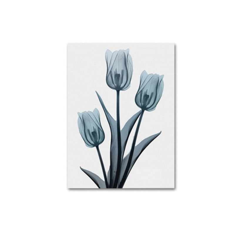 Moderne europäische Tulpe – Leinwandbild
