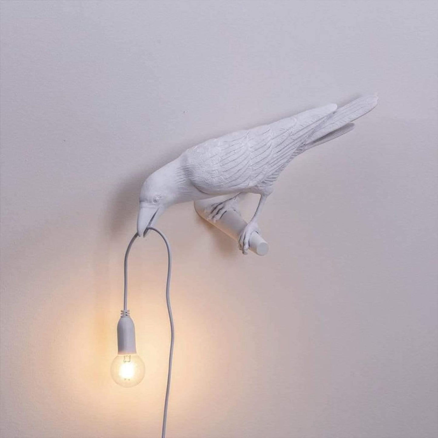NachtRaaf Ambient Lampe – Dekorative Vogel-Lampe aus Harz für warmes Licht | Karnz