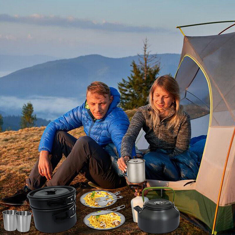Titan Becher Set mit Besteck Gabeln & Löffel Campingbecher | Karnz