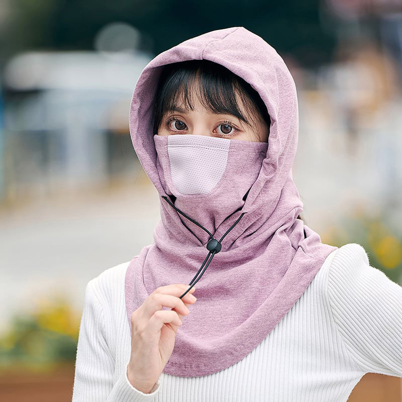 Hooded Face Mask mit Nackenwärmer zum Radfahren | Karnz