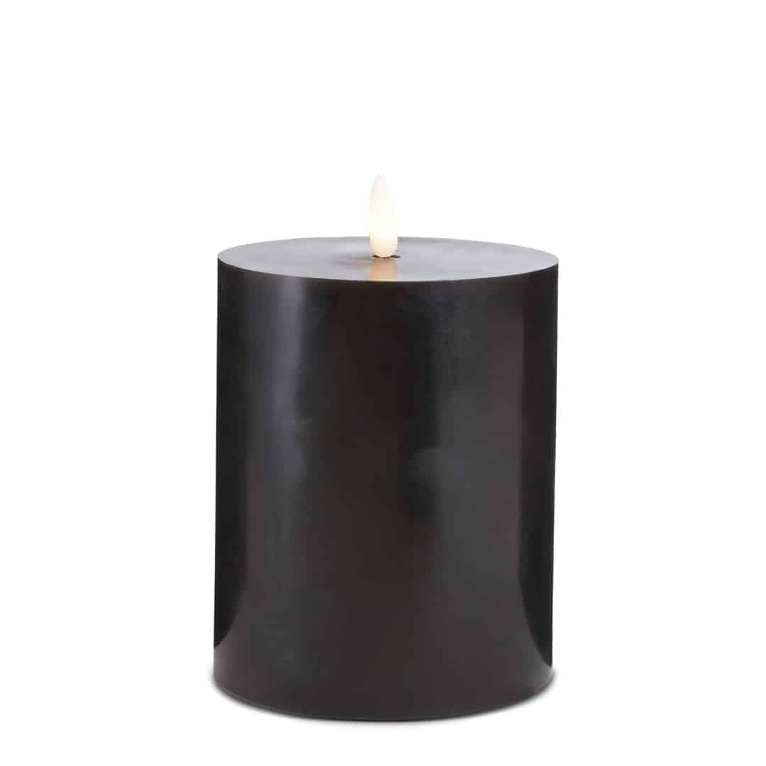 LED Kerze (1 Stück) mit realistischer 3D Flamme 10 x 15 cm | Karnz