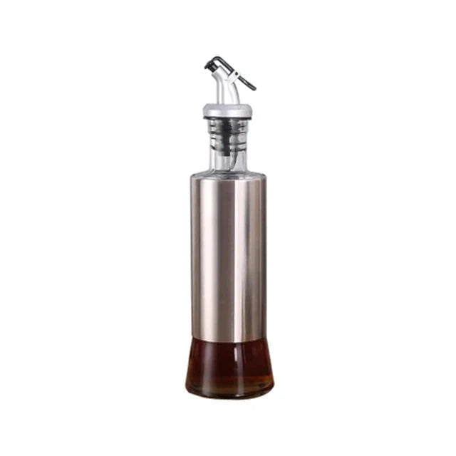 Edelstahl Ölflasche Glas Küchenkrug Lagerdispenser | Karnz