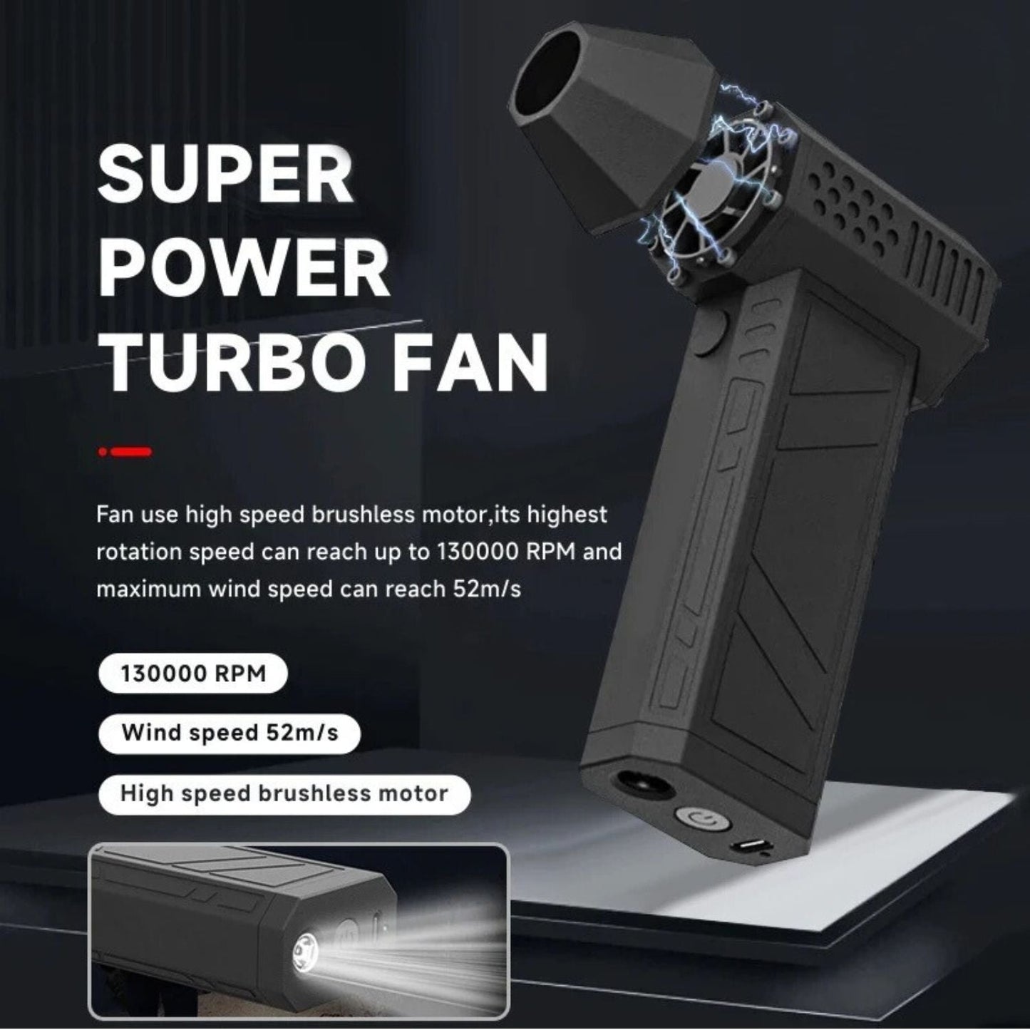 Mini Jet Ventilator - Kompakte und Tragbare Turbo-Lüfter für Unterwegs | Karnz