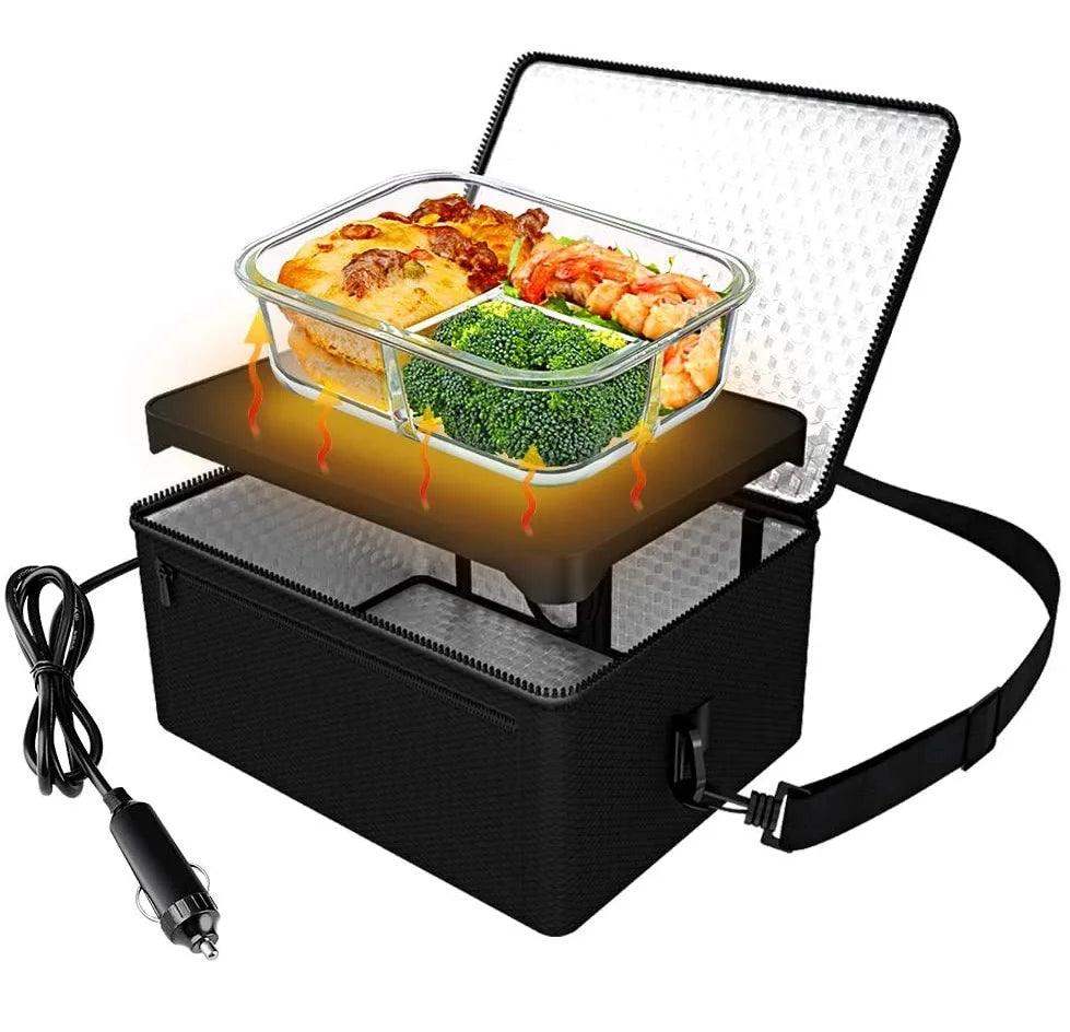 HeatGo Pro – Elektrischer tragbarer Lebensmittelwärmer Lunchbox mit 3-in-1 Anschluss | Karnz