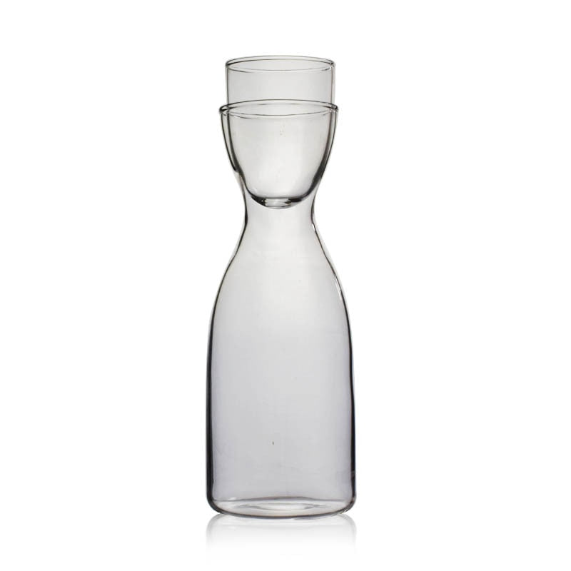 Transparente Glasbecher Kreative Glas Hitze- und Kältebeständige Wasserkanne | Karnz