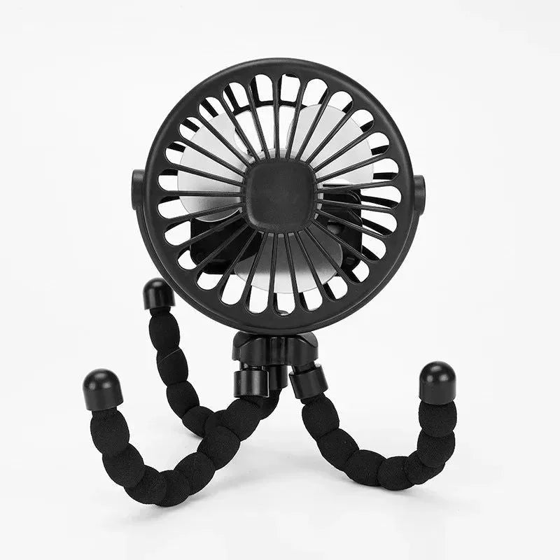 Portabler Octopus Ventilator – Flexibler, vielseitig einsetzbarer USB Ventilator für Reisen, Büro & Camping | Karnz