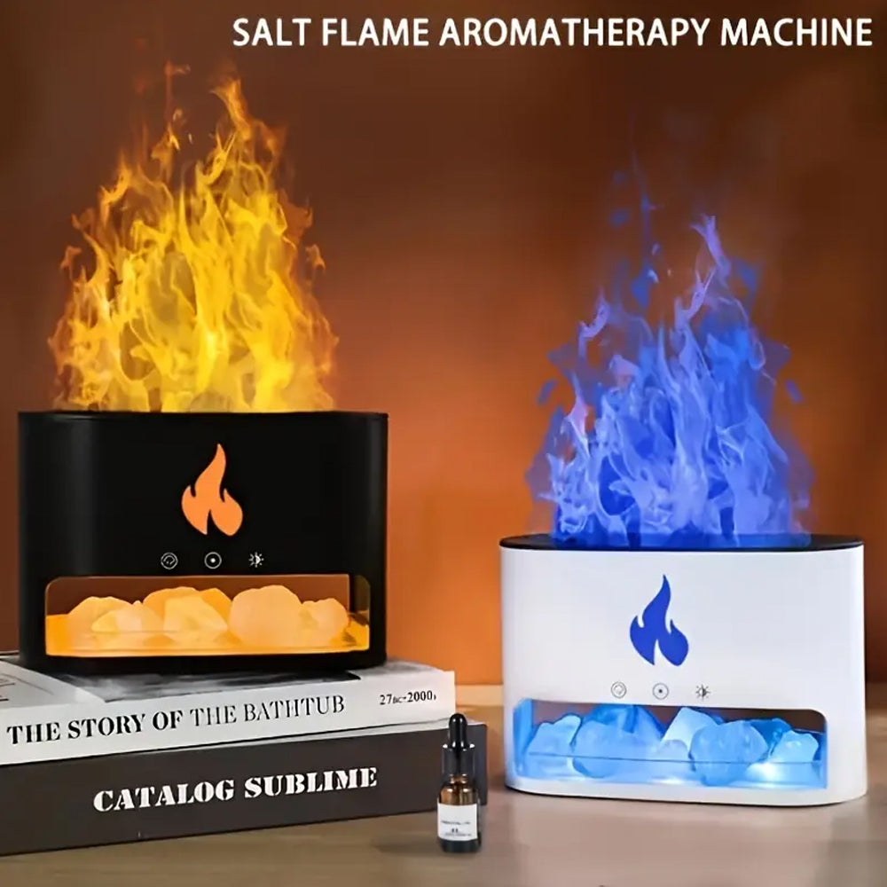 Vulkan Luftbefeuchter & Aroma Diffuser 240 ml mit Kristallsalz | Karnz