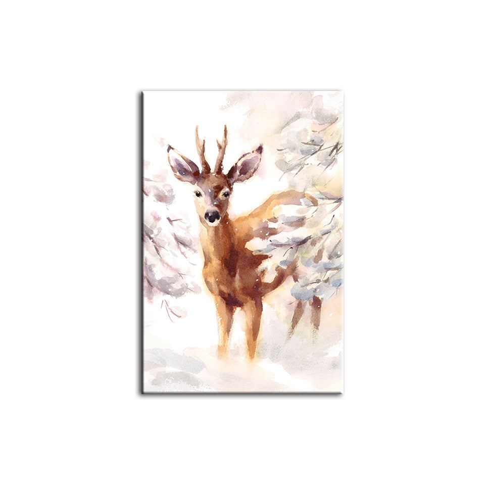 Junges, elegantes Reh – Leinwandbild
